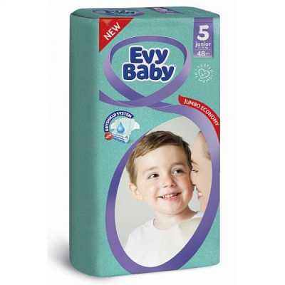 Купить Подгузники Evy Baby Elastic 5 Junior (11-25 кг) 48 шт в Украине: цена, инструкция, применение, отзывы