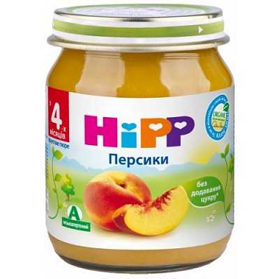 Купить Фруктовое пюре HiPP Персики с 4 месяцев 125 г в Украине: цена, инструкция, применение, отзывы