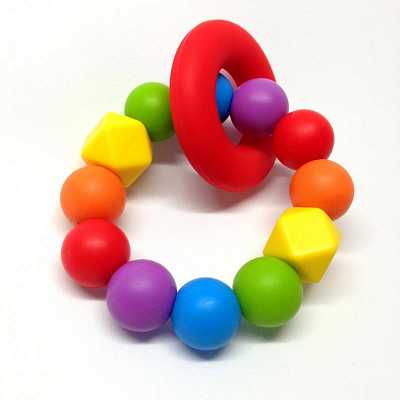 Купить Силиконовый прорезыватель-кольцо BabyMio Радуга Разноцветный (BPRO4) в Украине: цена, инструкция, применение, отзывы