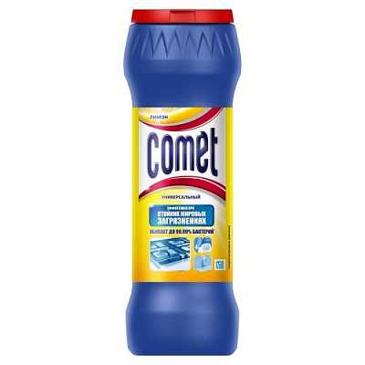 картинка Чистящий порошок с дезинфицирующими свойствами Comet с хлоринолом Лимон 475 г от магазина Аптека24
