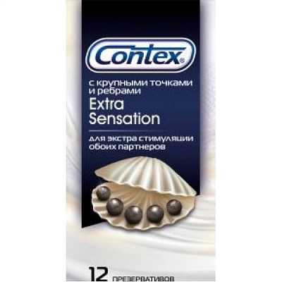 картинка Презервативы Contex Extra Sensation С точками и ребрами 12 шт от магазина Аптека24