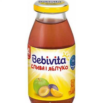 Купить Фруктовый сок Bebivita Слива и Яблоко 200 мл в Украине: цена, инструкция, применение, отзывы