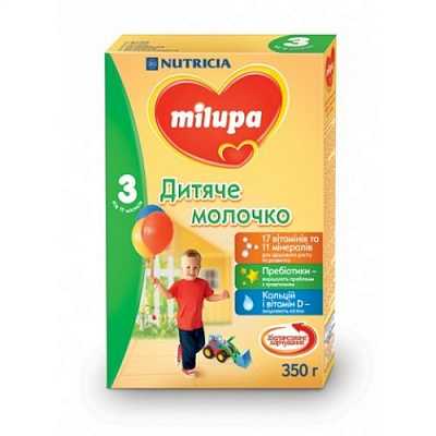 Купить Молочная смесь Milupa Детское молочко 3 350 г в Украине: цена, инструкция, применение, отзывы