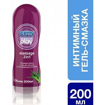 картинка Интимный гель-смазка Durex Play Massage 2 in 1 Aloe Vera 200 мл от магазина Аптека24