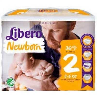 Купить Подгузники детские Libero Newborn (2) 3-6 кг 36 шт в Украине: цена, инструкция, применение, отзывы