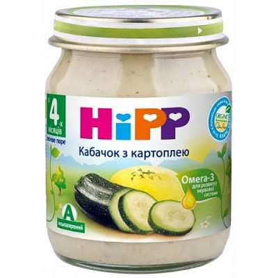 Купить Овощное пюре HiPP Кабачок с картофелем с 4 месяцев 125 г в Украине: цена, инструкция, применение, отзывы