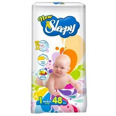 Купить Подгузники детские Sleepy Newborn (1) 2-5 кг 48 шт. в Украине: цена, инструкция, применение, отзывы