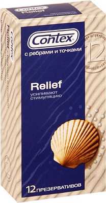 картинка Презервативы CONTEX №12 Relief с точками и ребрами от магазина Аптека24