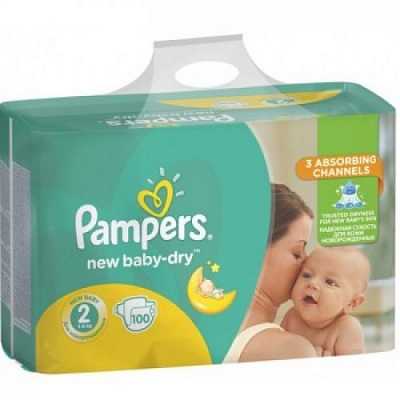 Купить Подгузники детские Pampers New Baby-Dry Mini 2, 3-6кг 100шт в Украине: цена, инструкция, применение, отзывы