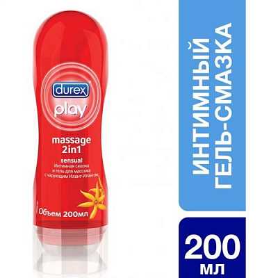 картинка Интимный гель-смазка Durex Play Massage 2 in 1 Sensual 200 мл от магазина Аптека24