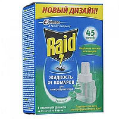 картинка Жидкость против комаров Рейд Эвкалипт 45 ночей от магазина Аптека24