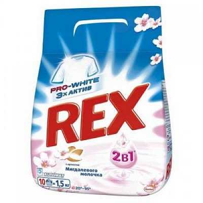 картинка Стиральный порошок Rex автомат 1,5 кг миндальное молочко от магазина Аптека24