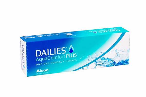 картинка Контактные линзы Dailies AquaComfort Plus 30 шт. 30 8.7 +00.50 от магазина Аптека24
