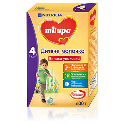 Купить Детская сухая молочная смесь Milupa 4 600 г в Украине: цена, инструкция, применение, отзывы
