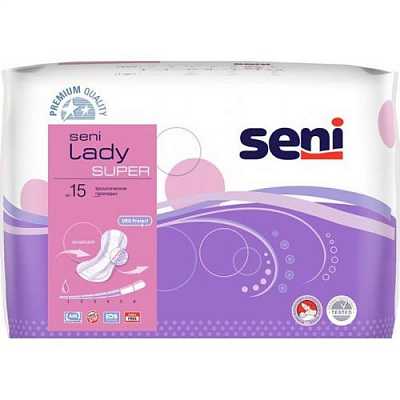 картинка Урологические прокладки Seni Lady Super 15 шт. от магазина Аптека24