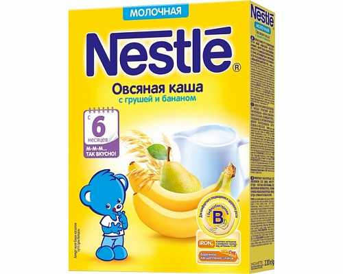 Купить Молочная каша Nestle Овсяная с грушей и бананом с 6 месяцев 250 г в Украине: цена, инструкция, применение, отзывы