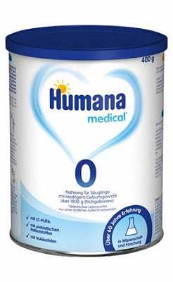 Купить Молочная сухая смесь Humana 0 mit LC PUFA 400 г в Украине: цена, инструкция, применение, отзывы