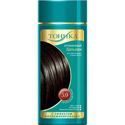 Купить Оттеночный бальзам для волос Тоника 5.0 Русый 150 мл в Украине: цена, инструкция, применение, отзывы