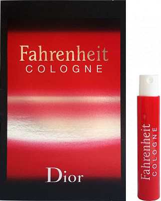 Купить Christian Dior Fahrenheit Cologne одеколон пробник 1 мл в Украине: цена, инструкция, применение, отзывы