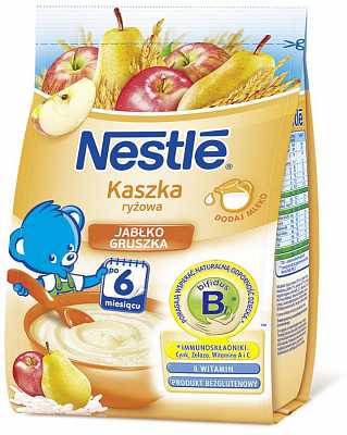 Купить Nestle каша молочная 180 г рисовая с яблоко, груша в Украине: цена, инструкция, применение, отзывы