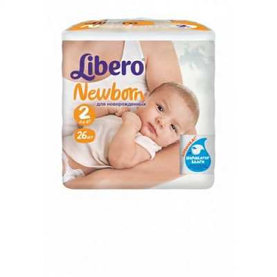 Купить Подгузники детские Libero Newborn (2) 3-6 кг 26 шт + Влажные салфетки Libero Easy Change 64 шт. в Украине: цена, инструкция, применение, отзывы