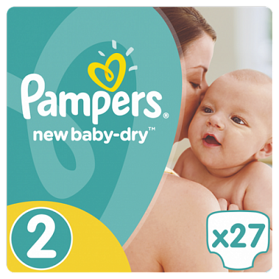 Купить Подгузники Pampers New Baby-Dry Размер 2 (Mini) 3-6 кг, 27 подгузника в Украине: цена, инструкция, применение, отзывы