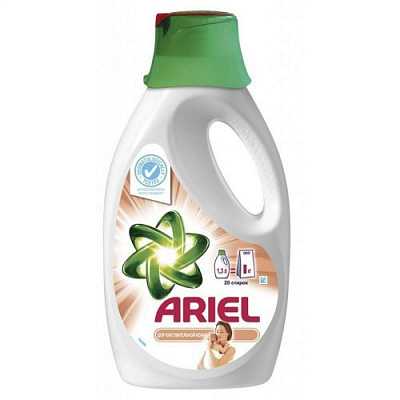 картинка Жидкий стиральный порошок Ariel для чувствительной кожи 1.3 л = 3 кг от магазина Аптека24