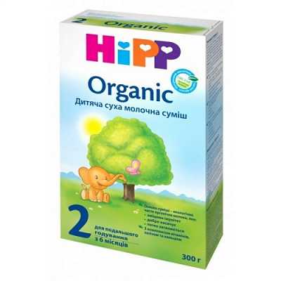 Купить Органическая детская сухая молочная смесь HiPP Organic 2 для дальнейшего кормления 300 г в Украине: цена, инструкция, применение, отзывы