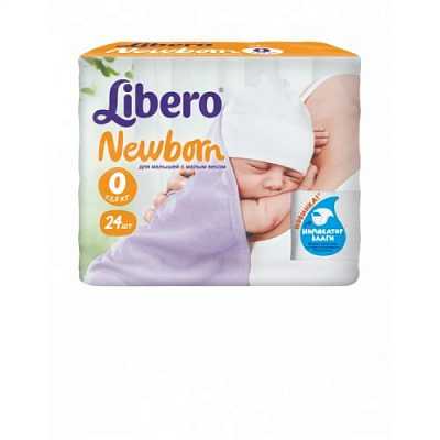 Купить Подгузники детские Libero Newborn Premature (0) &lt;2,5 кг, 24 шт. + Влажные салфетки Libero Easy Change 64 шт. в Украине: цена, инструкция, применение, отзывы