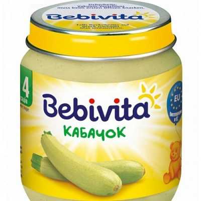 Купить Овощное пюре Bebivita Кабачок с 4 месяцев 125 г в Украине: цена, инструкция, применение, отзывы